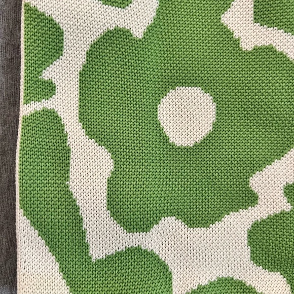 Mini Knot Wrist Bag wristlet knitted green flower tote NEW - Picture 3 of 7